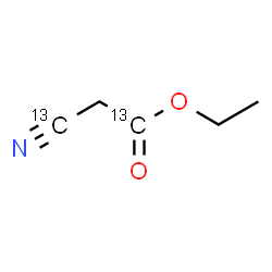 ChemSpider 2D Image | Ethyl (~13~C)cyano(1-~13~C)acetate | C313C2H7NO2