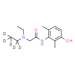 ChemSpider 2D Image | N~2~-Ethyl-N~2~-(~2~H_5_)ethyl-N-(3-hydroxy-2,6-dimethylphenyl)glycinamide | C14H17D5N2O2