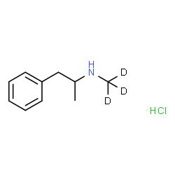 ChemSpider 2D Image | N-(~2~H_3_)Methyl-1-phenyl-2-propanamine hydrochloride (1:1) | C10H13D3ClN