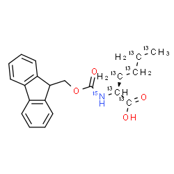 ChemSpider 2D Image | N-[(9H-Fluoren-9-ylmethoxy)carbonyl]-L-(~13~C_6_,~15~N)norleucine | C1513C6H2315NO4