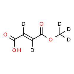 ChemSpider 2D Image | (2E)-4-[(~2~H_3_)Methyloxy]-4-oxo(~2~H_2_)-2-butenoic acid | C5HD5O4
