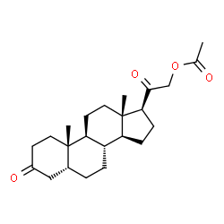 ChemSpider 2D Image | (5beta)-3,20-Dioxopregnan-21-yl acetate | C23H34O4