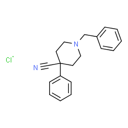 ChemSpider 2D Image | 1-Benzyl-4-phenyl-4-piperidinecarbonitrile - chloranyl (1:1) | C19H20ClN2