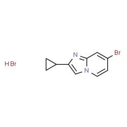 ChemSpider 2D Image | 7-Bromo-2-cyclopropylimidazo[1,2-a]pyridine hydrobromide (1:1) | C10H10Br2N2