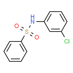 ChemSpider 2D Image | N-(3-Chlorophenyl)benzenesulfonamide | C12H10ClNO2S