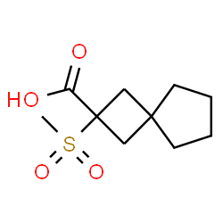 ChemSpider 2D Image | 2-(Methylsulfonyl)spiro[3.4]octane-2-carboxylic acid | C10H16O4S