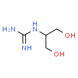 ChemSpider 2D Image | 1-(1,3-Dihydroxy-2-propanyl)guanidine | C4H11N3O2
