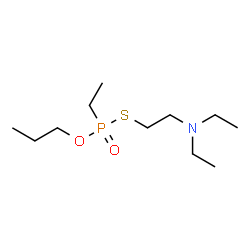 ChemSpider 2D Image | S-[2-(Diethylamino)ethyl] O-propyl ethylphosphonothioate | C11H26NO2PS