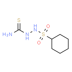 ChemSpider 2D Image | 2-(Cyclohexylsulfonyl)hydrazinecarbothioamide | C7H15N3O2S2