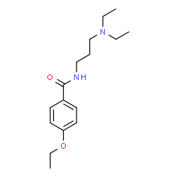 ChemSpider 2D Image | N-[3-(Diethylamino)propyl]-4-ethoxybenzamide | C16H26N2O2