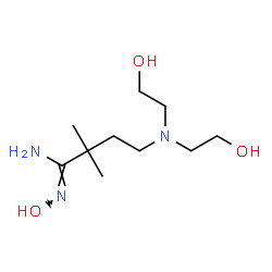 ChemSpider 2D Image | (1Z)-4-[Bis(2-hydroxyethyl)amino]-N'-hydroxy-2,2-dimethylbutanimidamide | C10H23N3O3