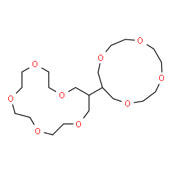 ChemSpider 2D Image | 3-(3,6,9,12-Tetraoxacyclotridecyl)-1,5,8,11,14-pentaoxacyclohexadecane | C20H38O9