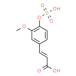 ChemSpider 2D Image | Ferulic acid 4-sulfate | C10H10O7S