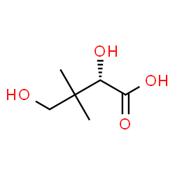 ChemSpider 2D Image | (2S)-2,4-Dihydroxy-3,3-dimethylbutanoic acid | C6H12O4
