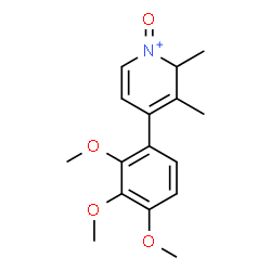 ChemSpider 2D Image | 2,3-Dimethyl-1-oxo-4-(2,3,4-trimethoxyphenyl)-1,2-dihydropyridinium | C16H20NO4