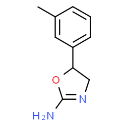 ChemSpider 2D Image | 5-(3-Methylphenyl)-4,5-dihydro-1,3-oxazol-2-amine | C10H12N2O