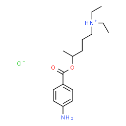 ChemSpider 2D Image | 4-[(4-Aminobenzoyl)oxy]-N,N-diethyl-1-pentanaminium chloride | C16H27ClN2O2