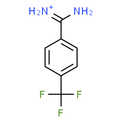 ChemSpider 2D Image | Amino[4-(trifluoromethyl)phenyl]methaniminium | C8H8F3N2