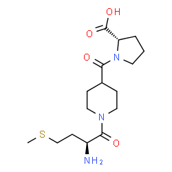 ChemSpider 2D Image | 1-{[1-(L-Methionyl)-4-piperidinyl]carbonyl}-L-proline | C16H27N3O4S
