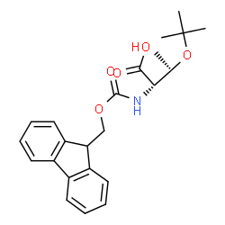 ChemSpider 2D Image | Fmoc-Thr(tBu)-OH | C23H27NO5