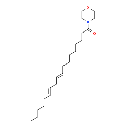 ChemSpider 2D Image | (9E,12E)-1-(4-Morpholinyl)-9,12-octadecadien-1-one | C22H39NO2
