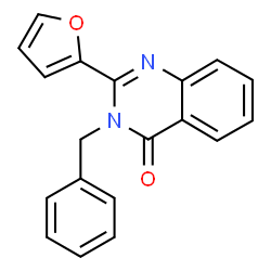 ChemSpider 2D Image | 3-Benzyl-2-(2-furyl)-4(3H)-quinazolinone | C19H14N2O2