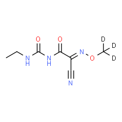 ChemSpider 2D Image | Cymoxanil-d3 | C7H7D3N4O3