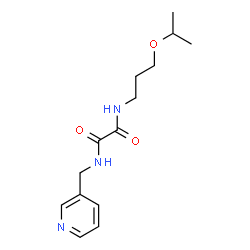 ChemSpider 2D Image | N-(3-Isopropoxypropyl)-N'-(3-pyridinylmethyl)ethanediamide | C14H21N3O3