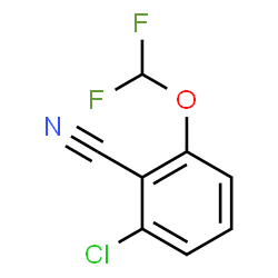 ChemSpider 2D Image | 2-Chloro-6-(difluoromethoxy)benzonitrile | C8H4ClF2NO