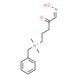 ChemSpider 2D Image | (5Z)-N-Benzyl-5-(hydroxyimino)-N,N-dimethyl-4-oxo-1-pentanaminium | C14H21N2O2