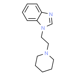 ChemSpider 2D Image | Benzimidazole, 1-[2-(1-piperidyl)ethyl]- | C14H19N3