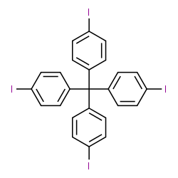 ChemSpider 2D Image | 1,1',1'',1'''-Methanetetrayltetrakis(4-iodobenzene) | C25H16I4