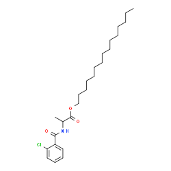 ChemSpider 2D Image | Pentadecyl N-(2-chlorobenzoyl)alaninate | C25H40ClNO3