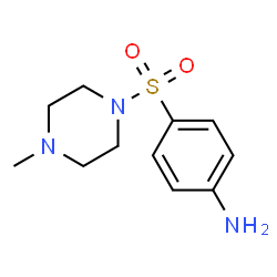 ChemSpider 2D Image | 4-(4-METHYLPIPERAZIN-1-YLSULFONYL)ANILINE | C11H17N3O2S