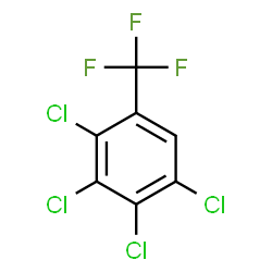 ChemSpider 2D Image | 1,2,3,4-Tetrachloro-5-trifluoromethylbenzene | C7HCl4F3