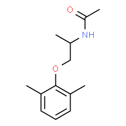 ChemSpider 2D Image | N-[1-(2,6-Dimethylphenoxy)-2-propanyl]acetamide | C13H19NO2