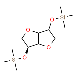 ChemSpider 2D Image | 1,4:3,6-Dianhydro-2,5-bis-O-(trimethylsilyl)-D-glycero-hexitol | C12H26O4Si2
