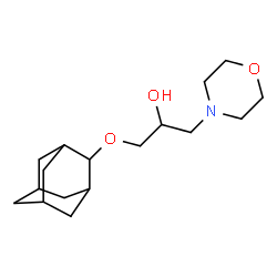 ChemSpider 2D Image | 1-(2-Adamantyloxy)-3-(4-morpholinyl)-2-propanol | C17H29NO3