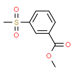 ChemSpider 2D Image | Methyl 3-(methylsulfonyl)benzoate | C9H10O4S