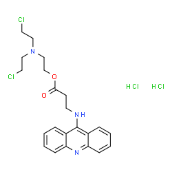 ChemSpider 2D Image | Amustaline Dihydrochloride | C22H27Cl4N3O2