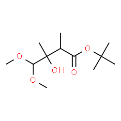 ChemSpider 2D Image | 2-Methyl-2-propanyl 3-hydroxy-4,4-dimethoxy-2,3-dimethylbutanoate | C12H24O5