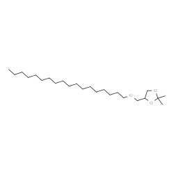 ChemSpider 2D Image | 2,2-Dimethyl-4-[(octadecyloxy)methyl]-1,3-dioxolane | C24H48O3