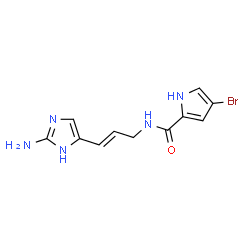 ChemSpider 2D Image | Hymenidin | C11H12BrN5O