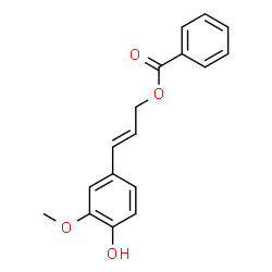 ChemSpider 2D Image | Coniferyl benzoate | C17H16O4