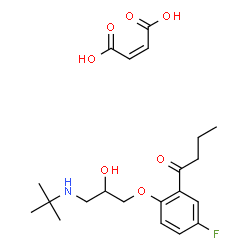 ChemSpider 2D Image | Butofilolol maleate | C21H30FNO7