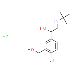 ChemSpider 2D Image | Albuterol hydrochloride | C13H22ClNO3
