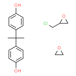 ChemSpider 2D Image | 2-(chloromethyl)oxirane; 4-[1-(4-hydroxyphenyl)-1-methyl-ethyl]phenol; oxirane | C20H25ClO4