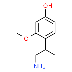 ChemSpider 2D Image | 4-(1-Amino-2-propanyl)-3-methoxyphenol | C10H15NO2