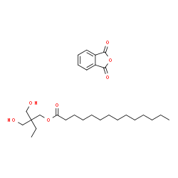 ChemSpider 2D Image | 2,2-Bis(hydroxymethyl)butyl tetradecanoate - 2-benzofuran-1,3-dione (1:1) | C28H44O7