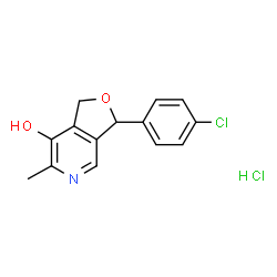ChemSpider 2D Image | Cicletanine Hydrochloride | C14H13Cl2NO2